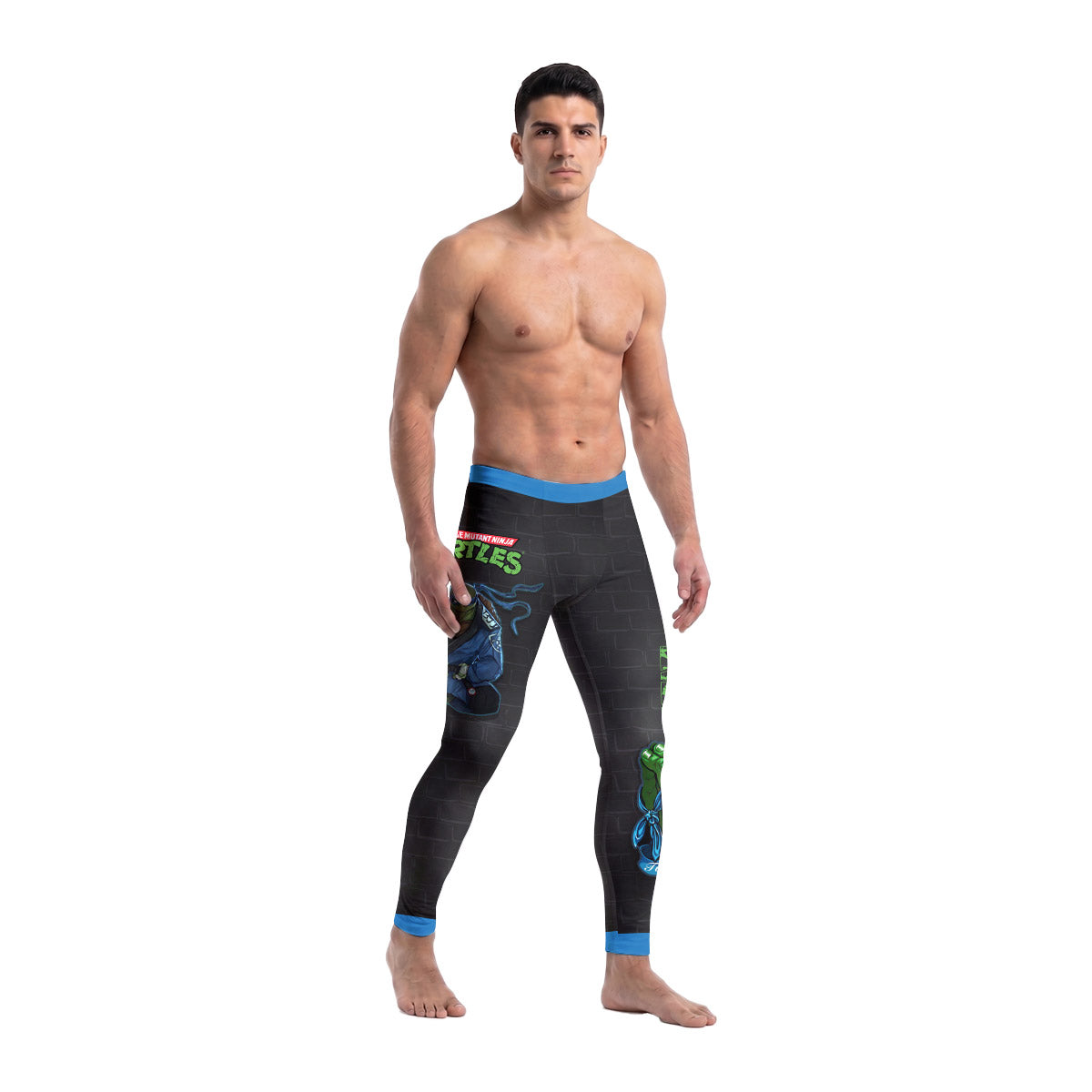  Teen Mutant Ninja Turtle Leonardo Men's Compression Leggings