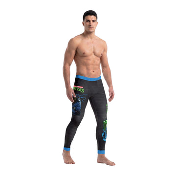  Teen Mutant Ninja Turtle Leonardo Men's Compression Leggings