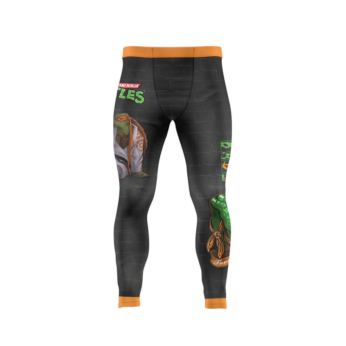  Teen Mutant Ninja Turtle Michelangelo Men's Compression Leggings