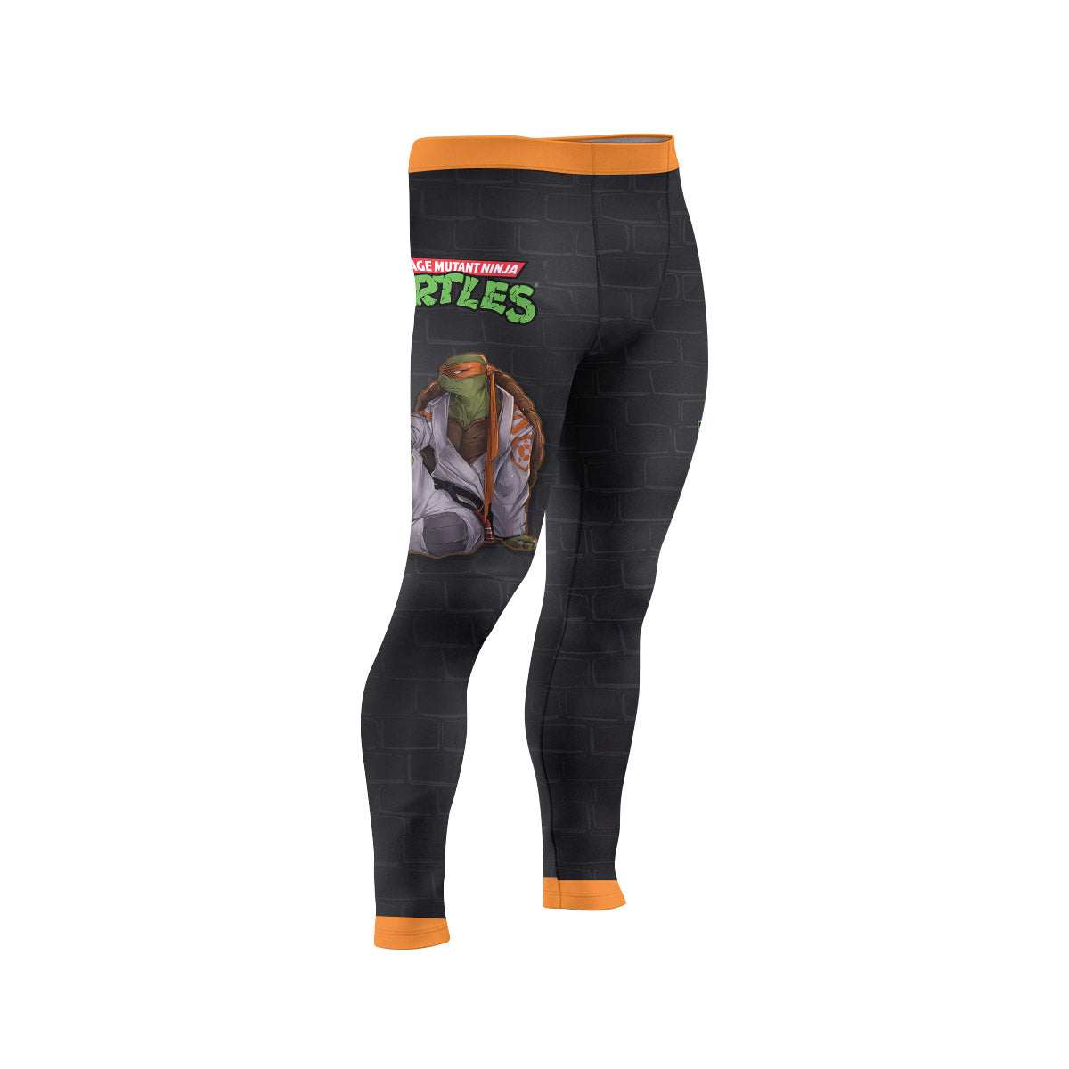  Teen Mutant Ninja Turtle Michelangelo Men's Compression Leggings
