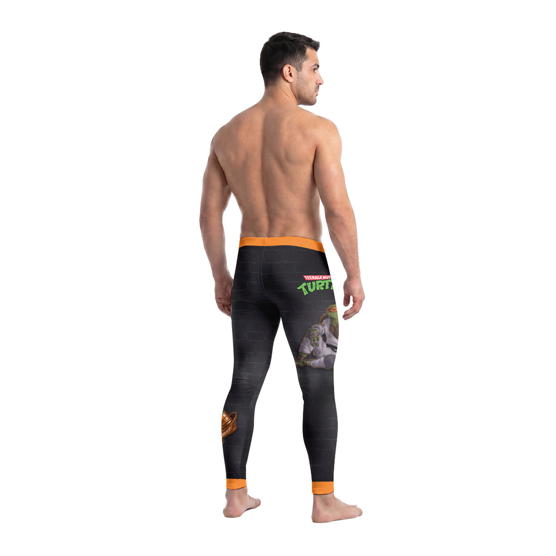  Teen Mutant Ninja Turtle Michelangelo Men's Compression Leggings