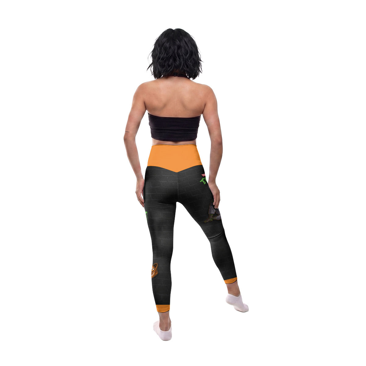  Teen Mutant Ninja Turtle Michelangelo Women's Leggings