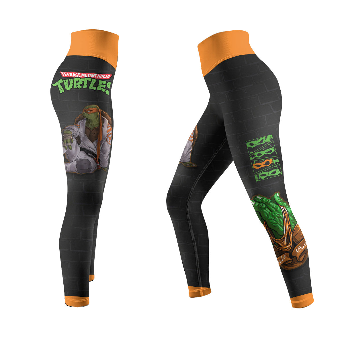  Teen Mutant Ninja Turtle Michelangelo Women's Leggings