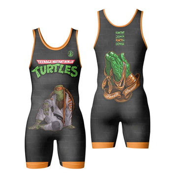 Teen Mutant Ninja Turtle Michelangelo Wrestling Singlet