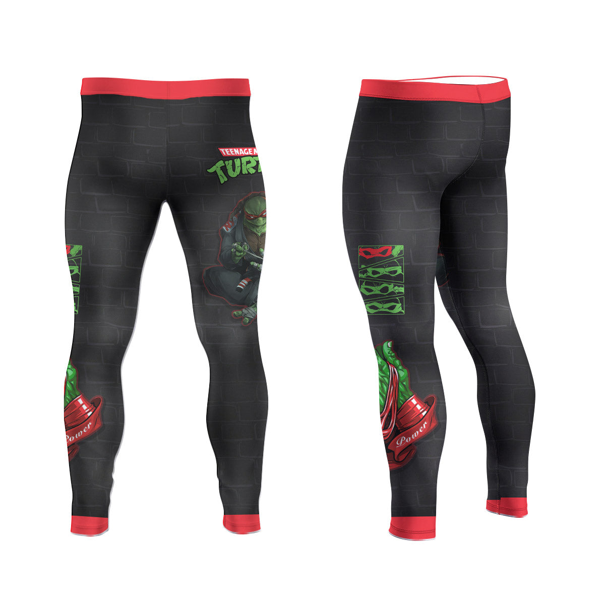  Teen Mutant Ninja Turtle Raphael Men's Compression Leggings
