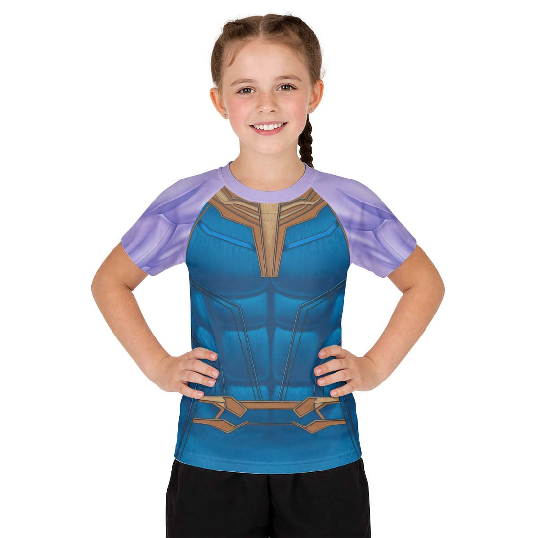 Thanos Cosplay Kid Rash Guard