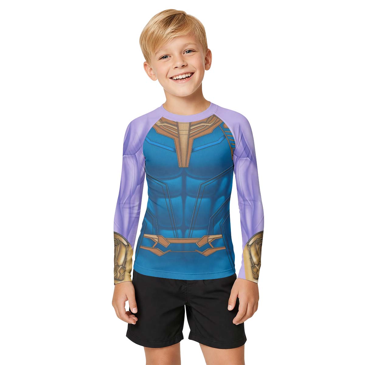 Thanos Cosplay Kid Rash Guard
