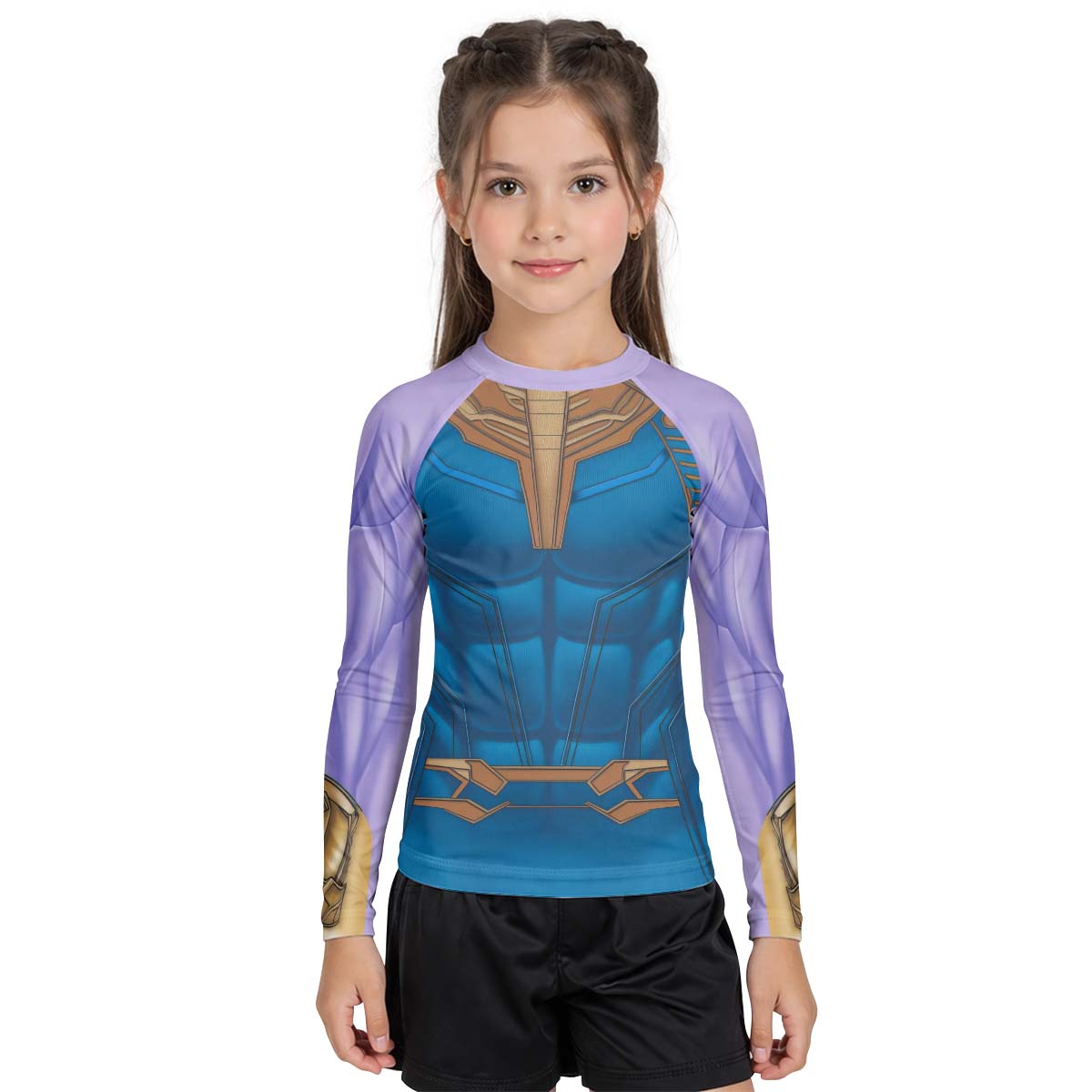Thanos Cosplay Kid Rash Guard