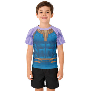 Thanos Cosplay Kid Rash Guard