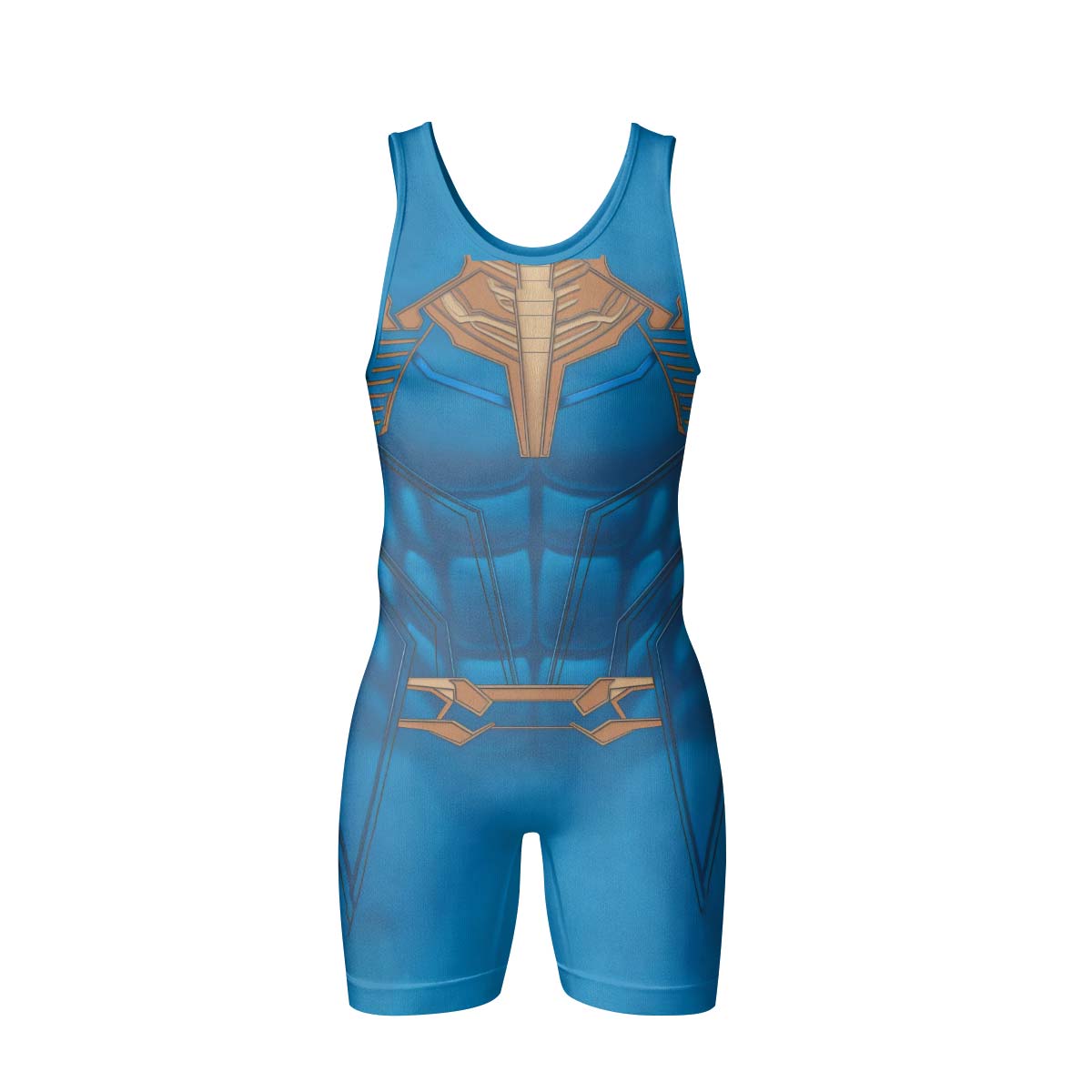 Thanos Cosplay Wrestling Singlet