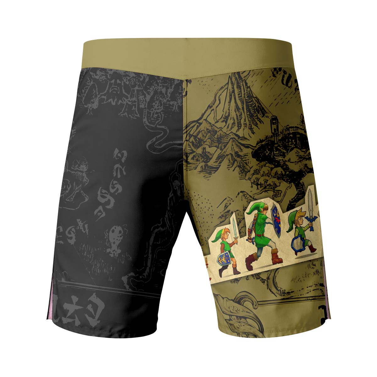  The Legend of Zelda Evolution of Link Fight Shorts