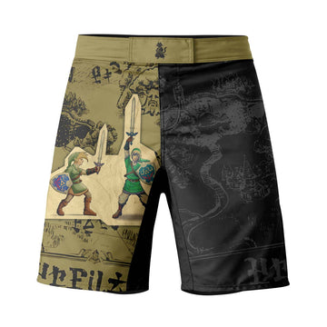  The Legend of Zelda Evolution of Link Fight Shorts