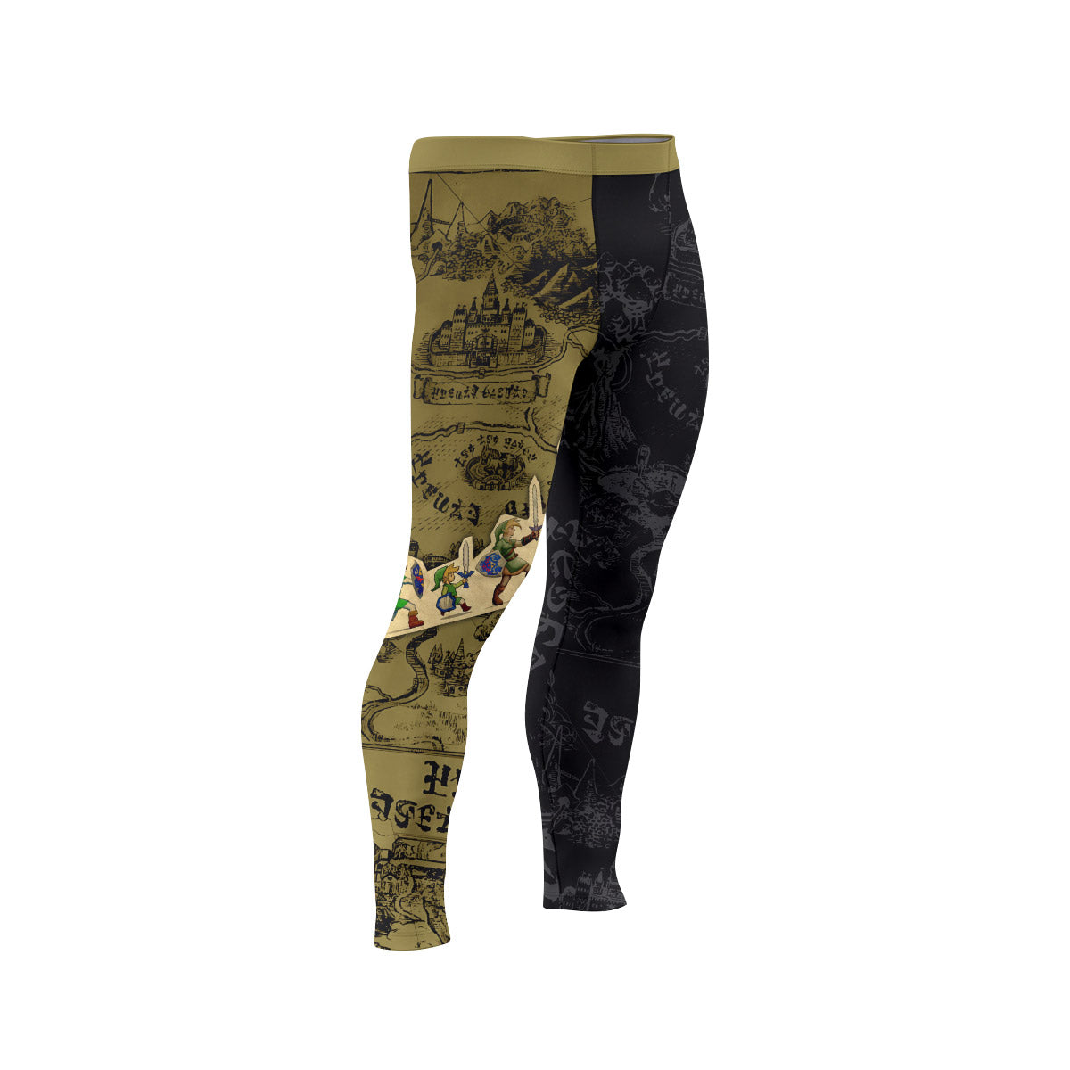  The Legend of Zelda Evolution of Link Men's Compression Leggings