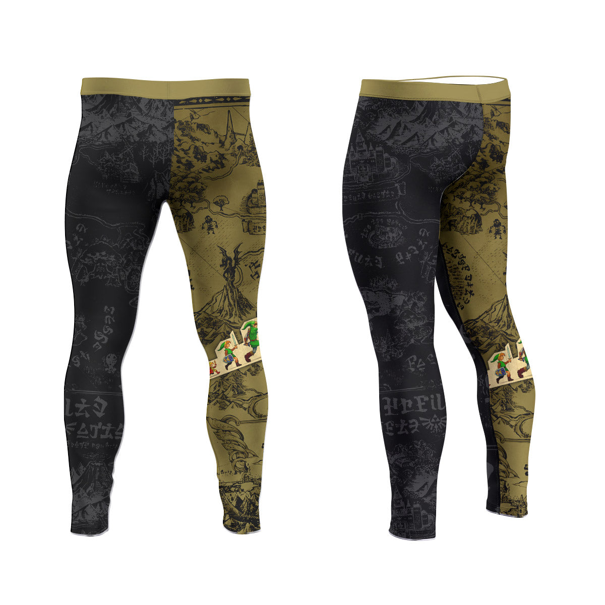  The Legend of Zelda Evolution of Link Men's Compression Leggings
