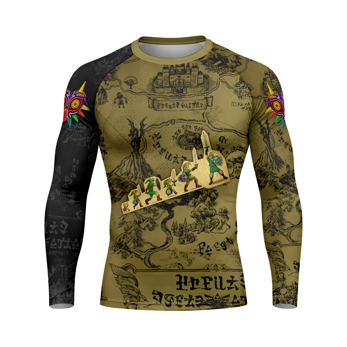  The Legend of Zelda Evolution of Link Rash Guard