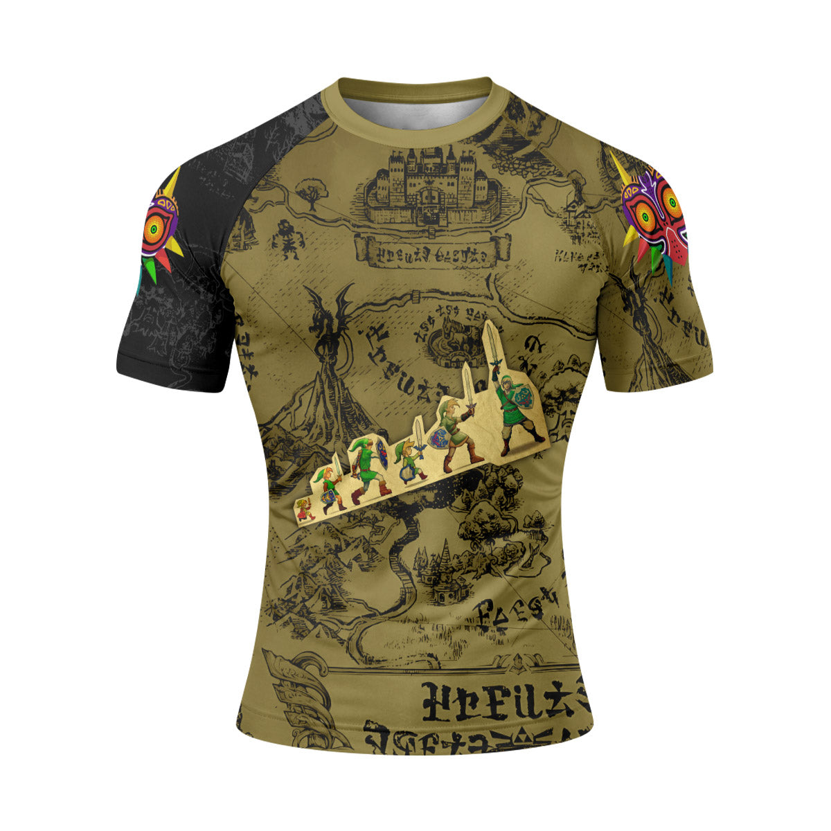  The Legend of Zelda Evolution of Link Rash Guard