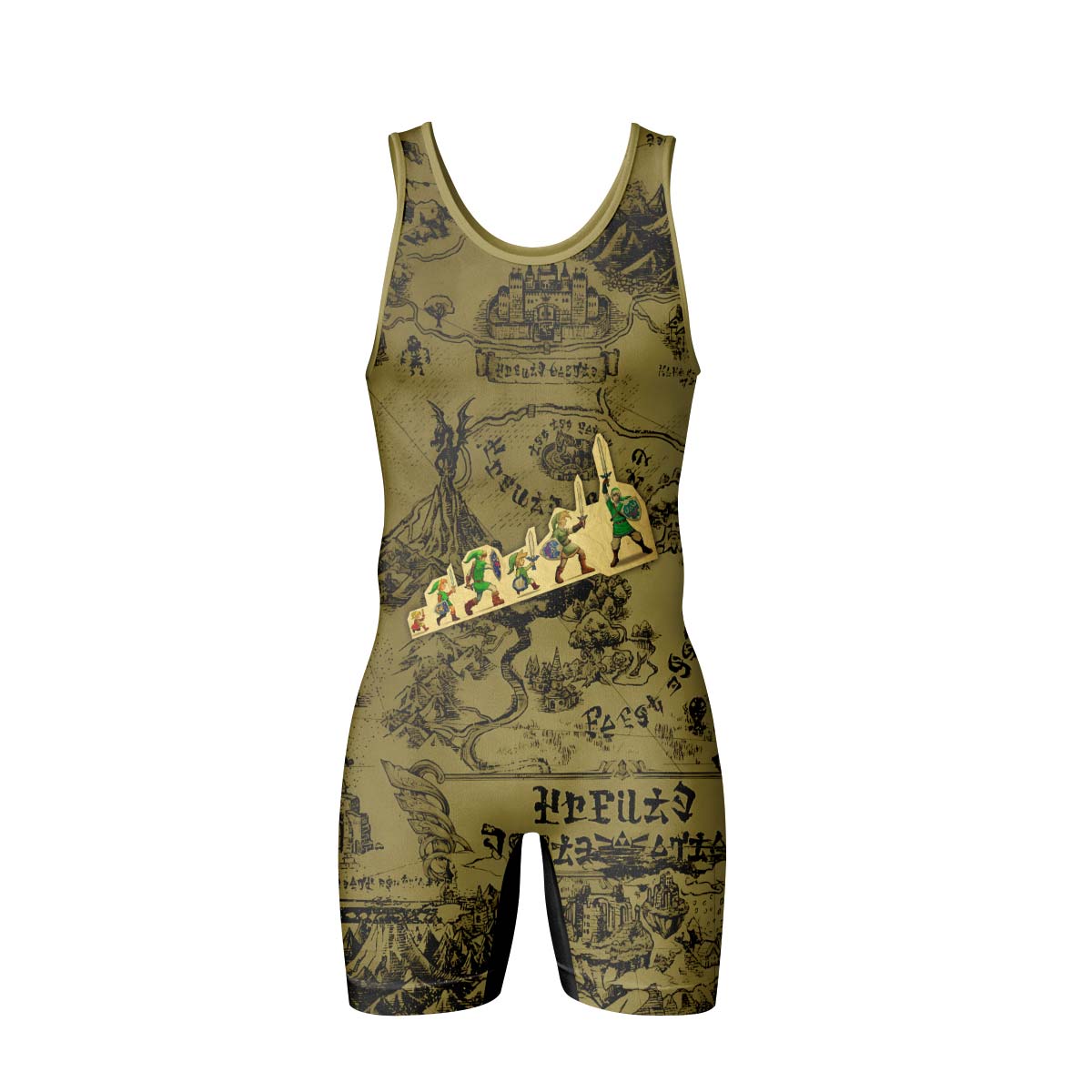 The Legend of Zelda Evolution of Link Wrestling Singlet