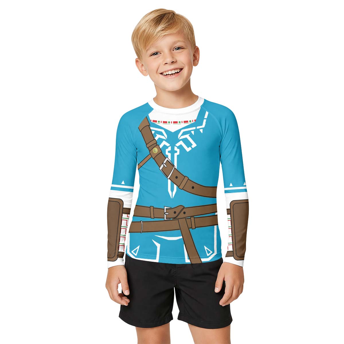 The Legend of Zelda Link Cosplay Kid Rash Guard