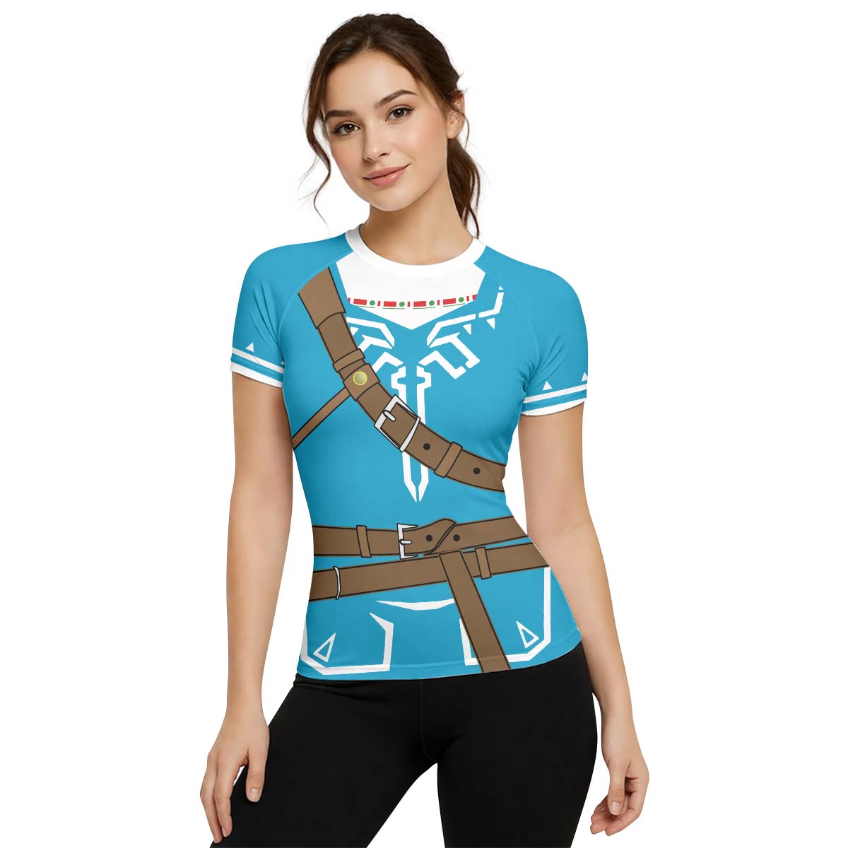  The Legend of Zelda Link Cosplay Rash Guard