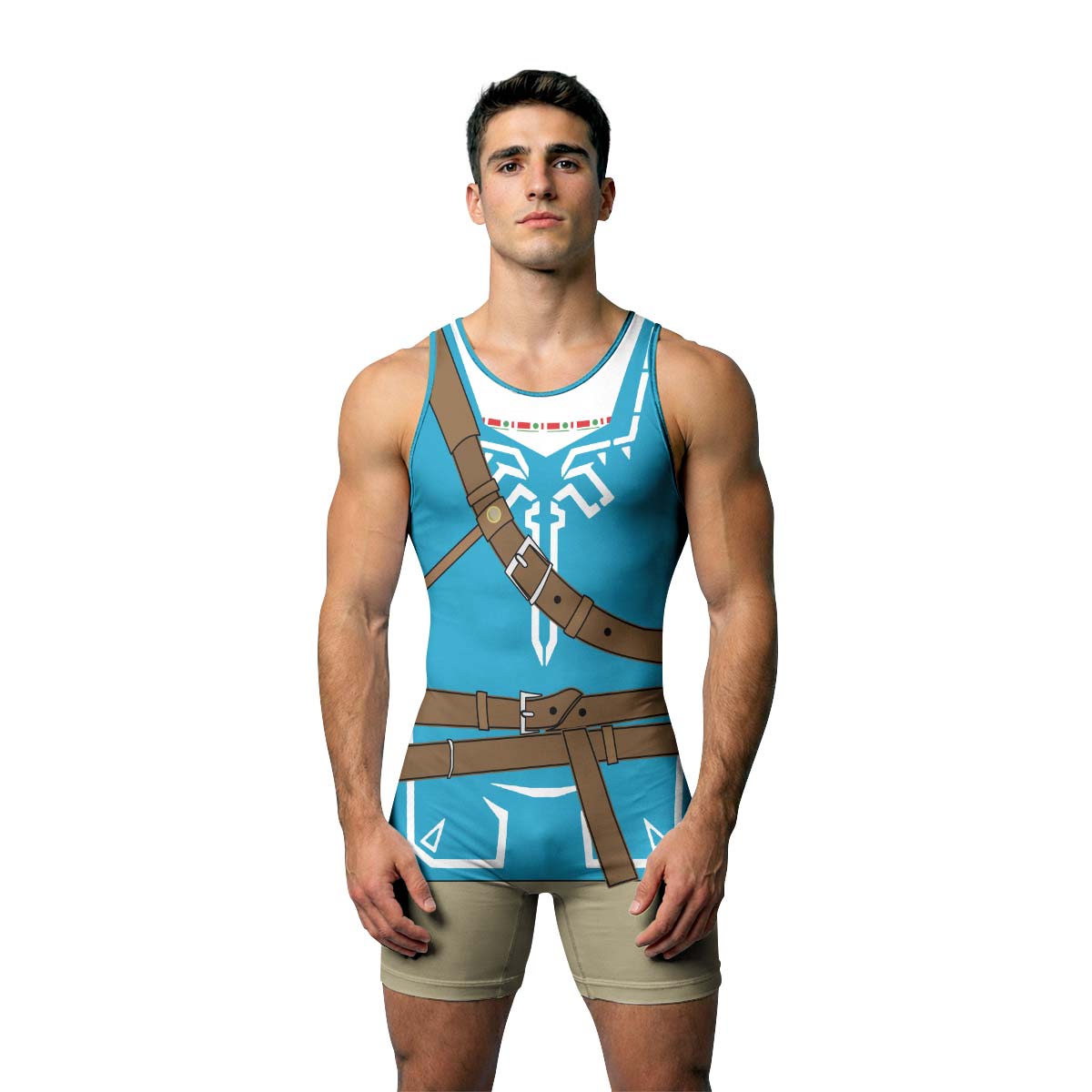 The Legend of Zelda Link Cosplay Wrestling Singlet