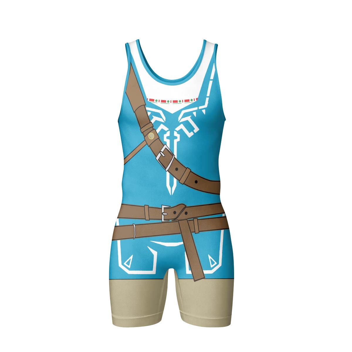  The Legend of Zelda Link Cosplay Wrestling Singlet
