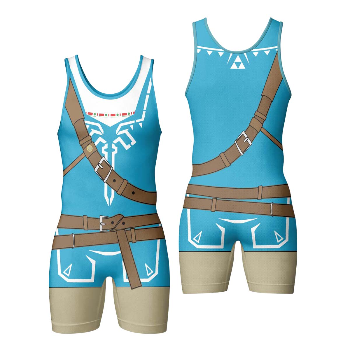  The Legend of Zelda Link Cosplay Wrestling Singlet