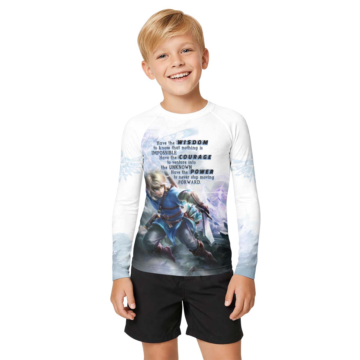 The Legend of Zelda Link Kid Rash Guard
