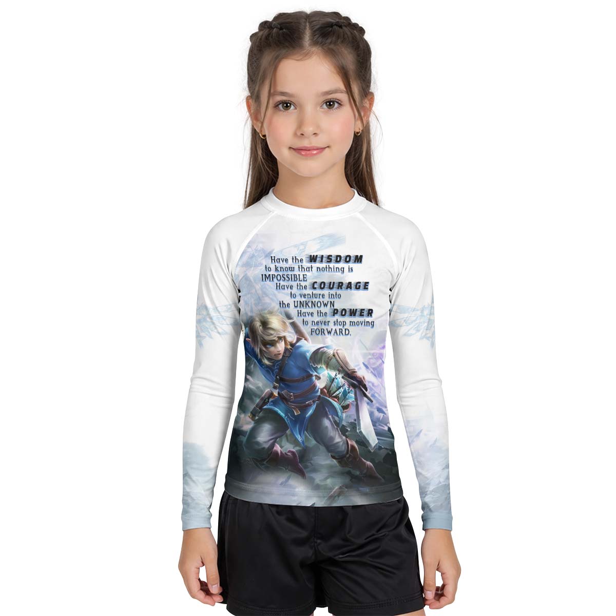 The Legend of Zelda Link Kid Rash Guard