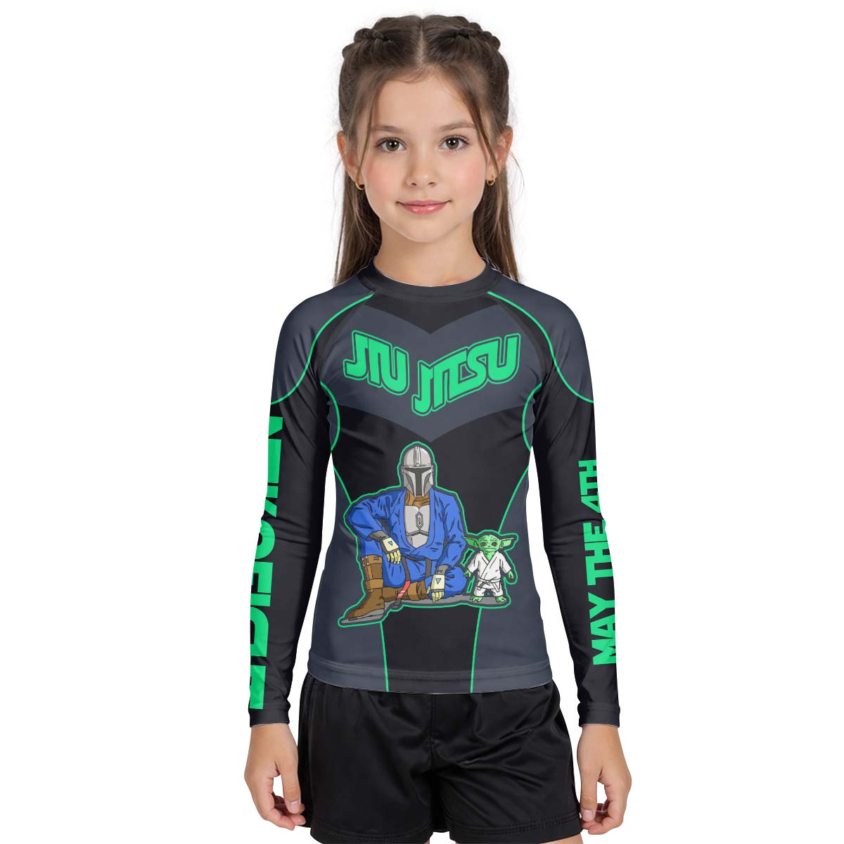 The Mandalorian Kid Rash Guard