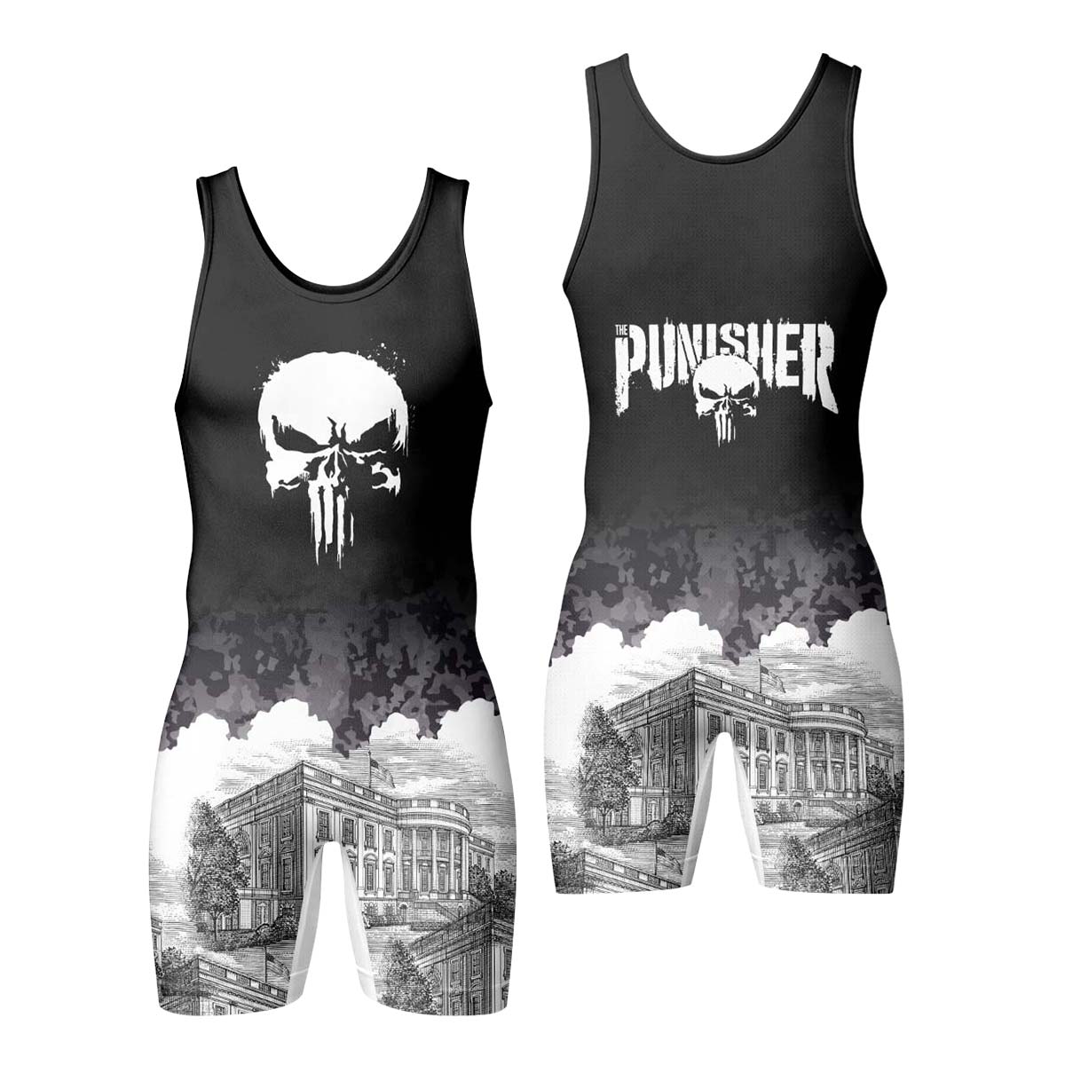 The Punisher Wrestling Singlet