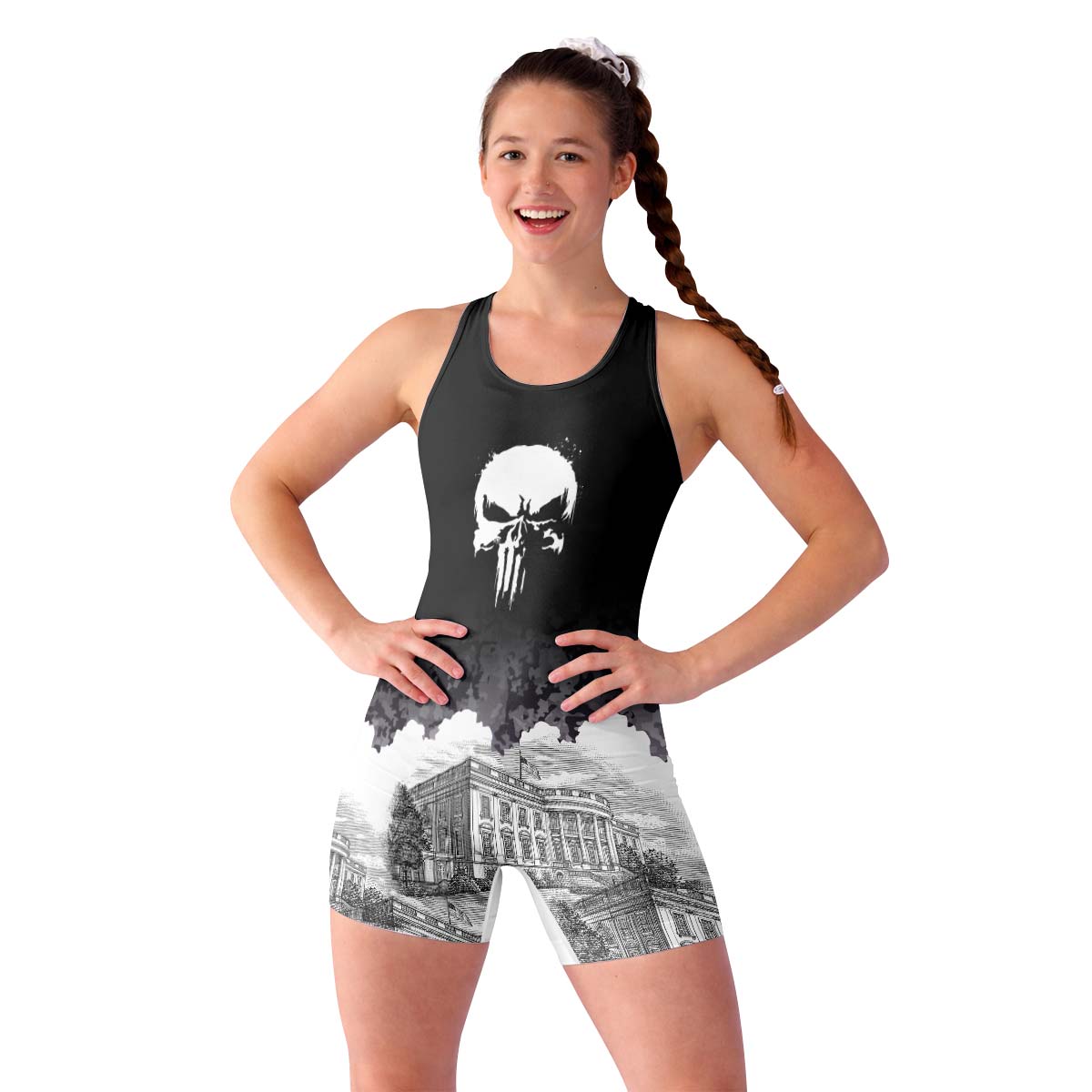  The Punisher Wrestling Singlet