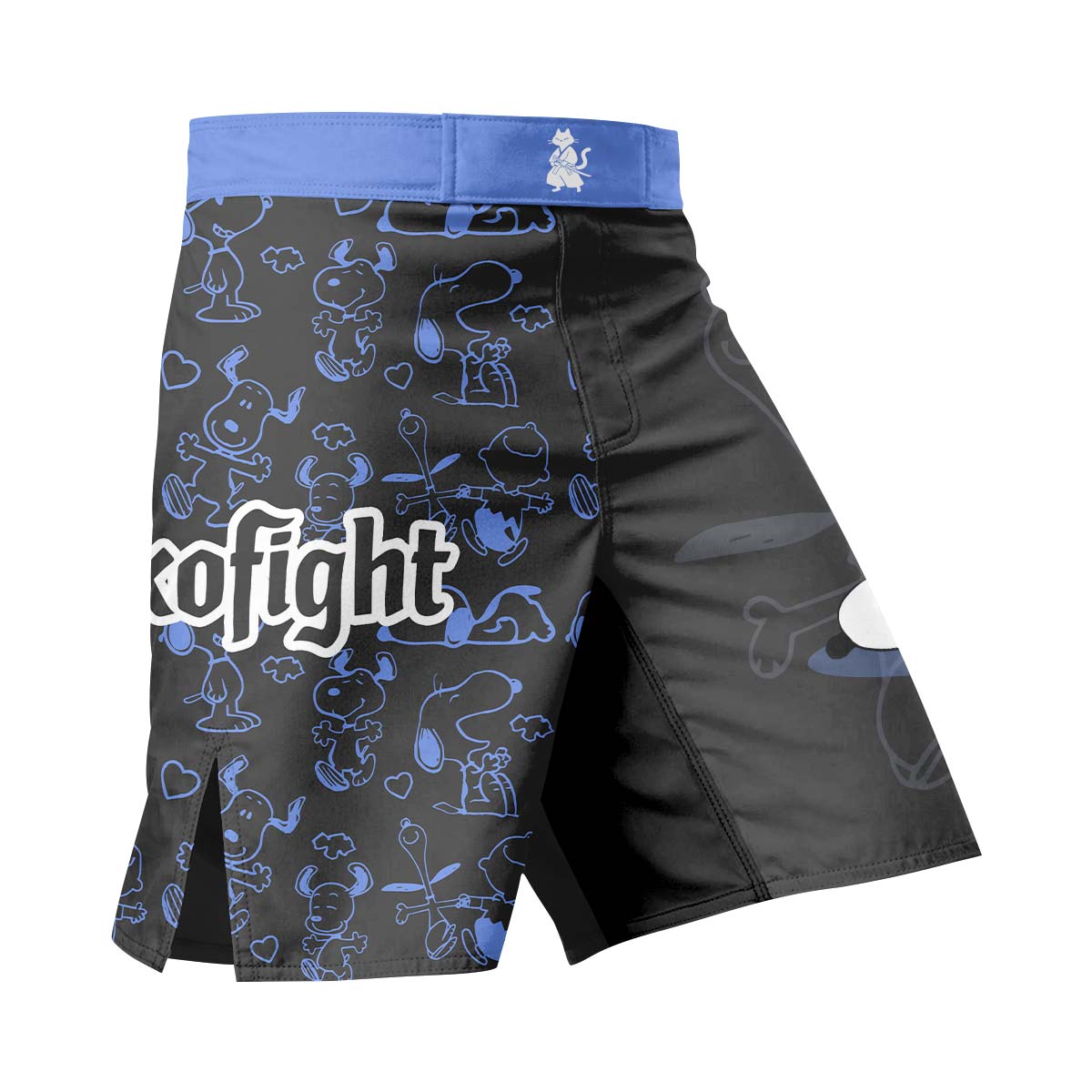 Too Tired Too Train Blue Fight Shorts