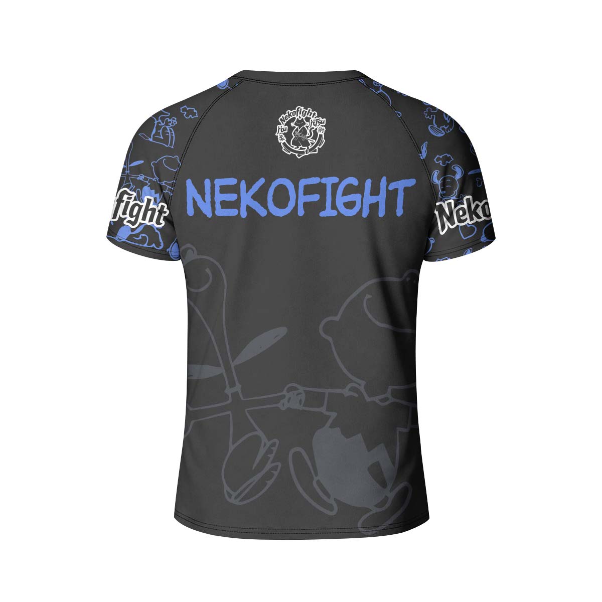 Too Tired Too Train Blue Kid Rash Guard