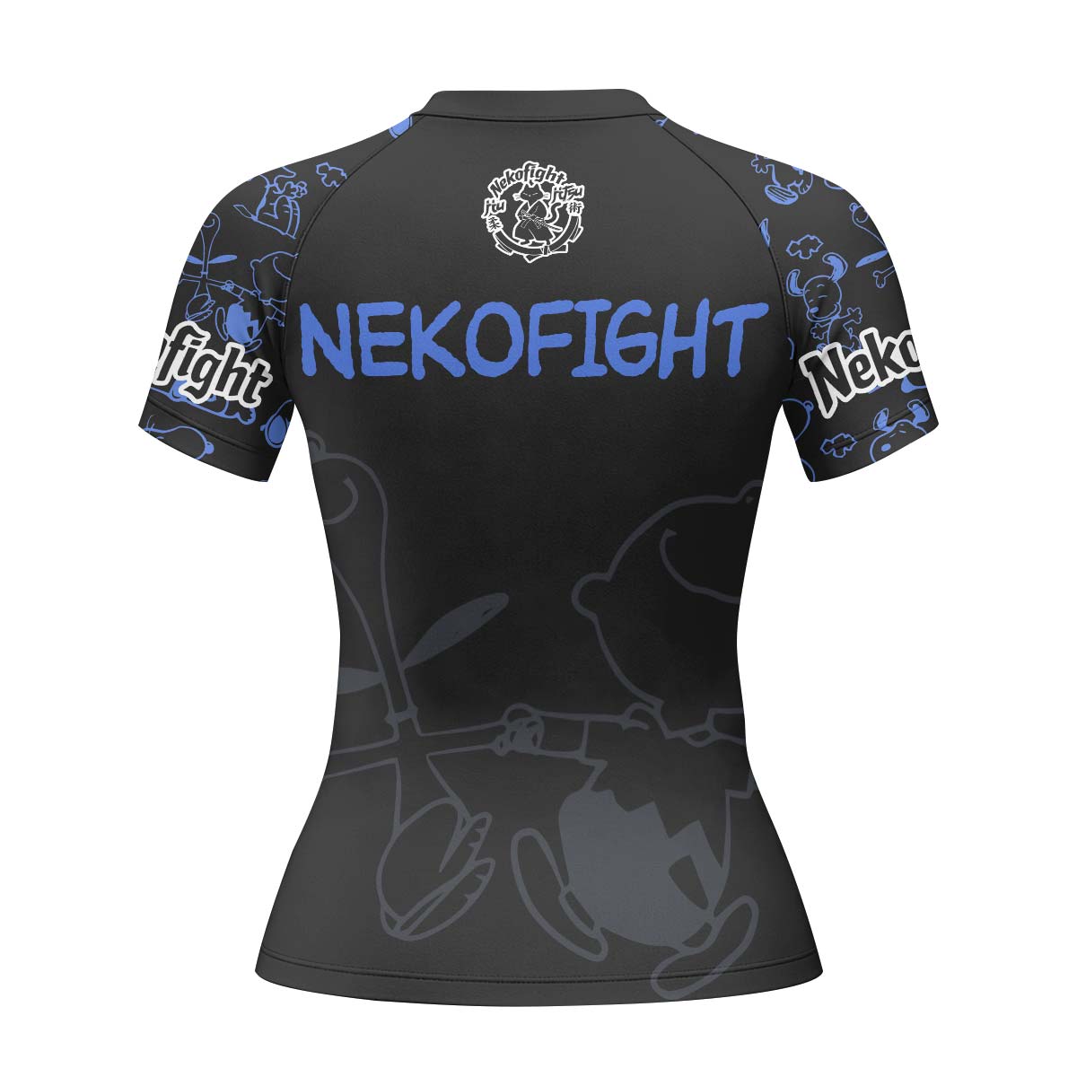Too Tired Too Train Blue Rash Guard