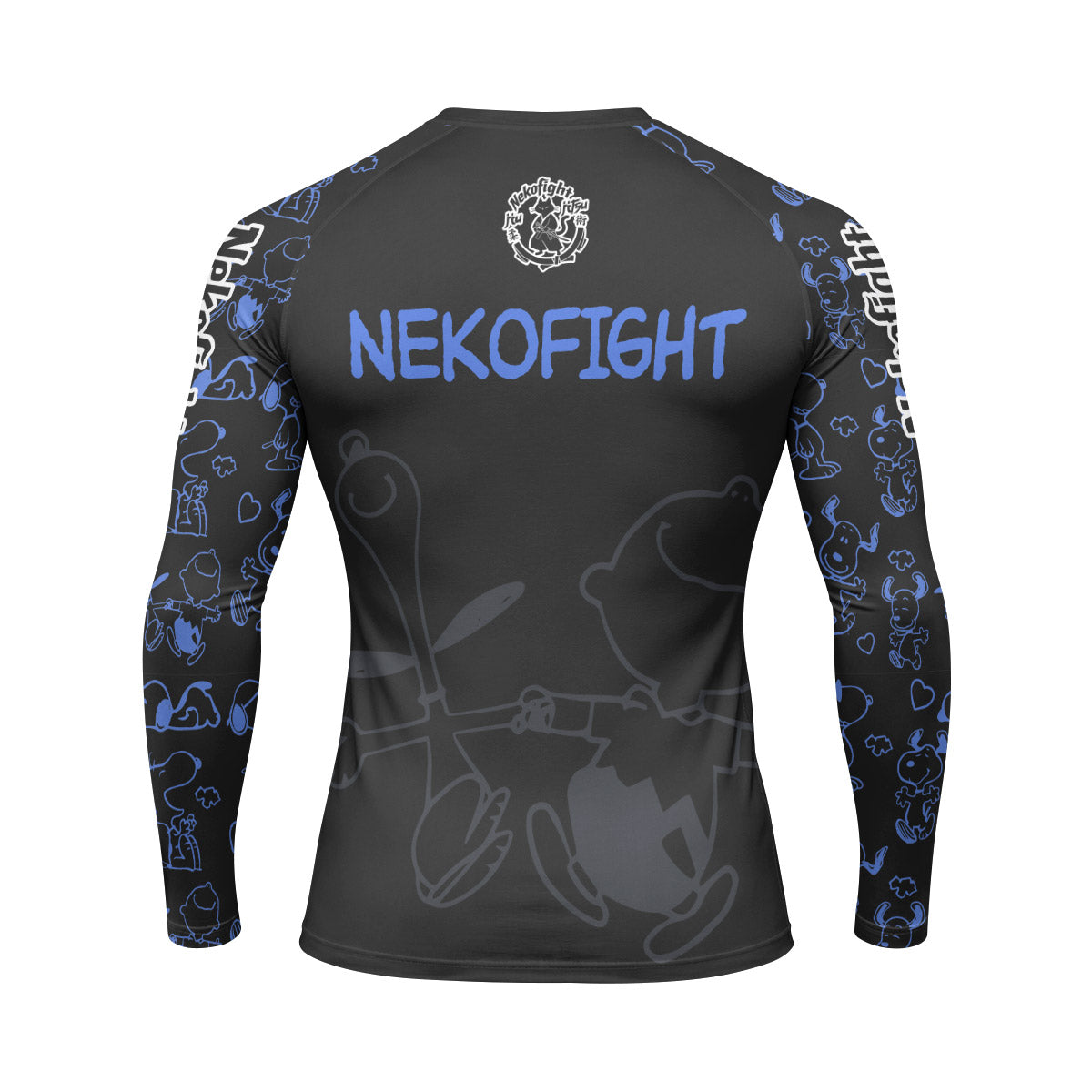 Too Tired Too Train Blue Rash Guard