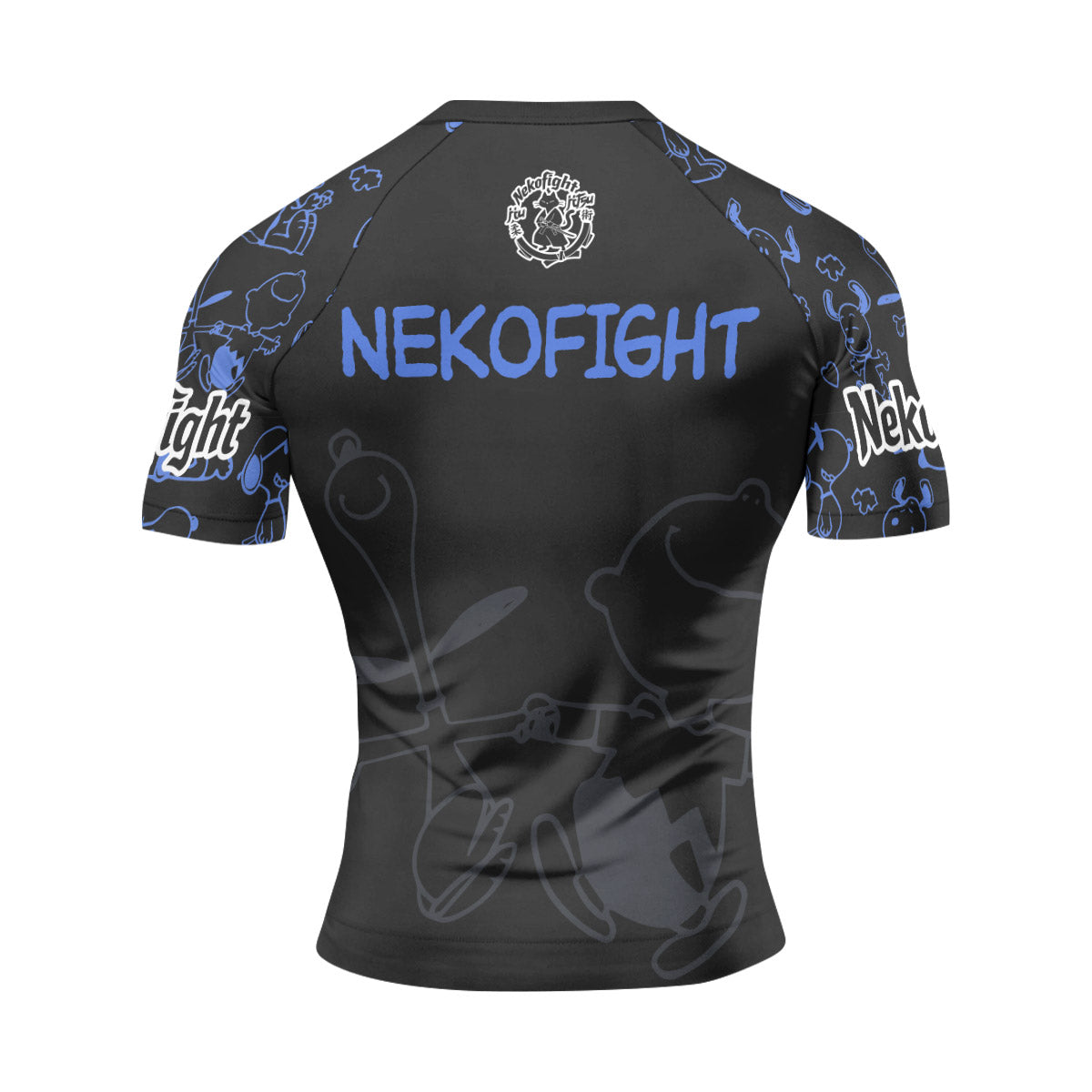 Too Tired Too Train Blue Rash Guard