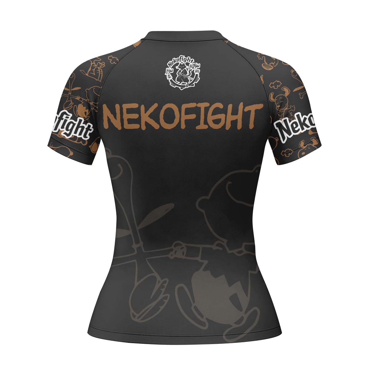 Too Tired Too Train Brown Rash Guard