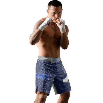 Too Tired Too Train Grey Fight Shorts