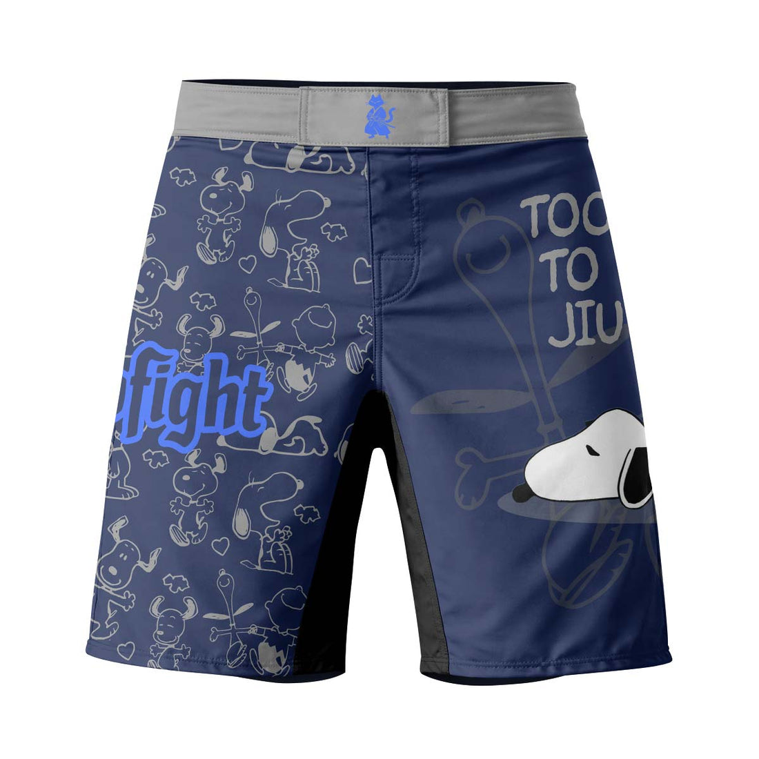 Too Tired Too Train Grey Fight Shorts