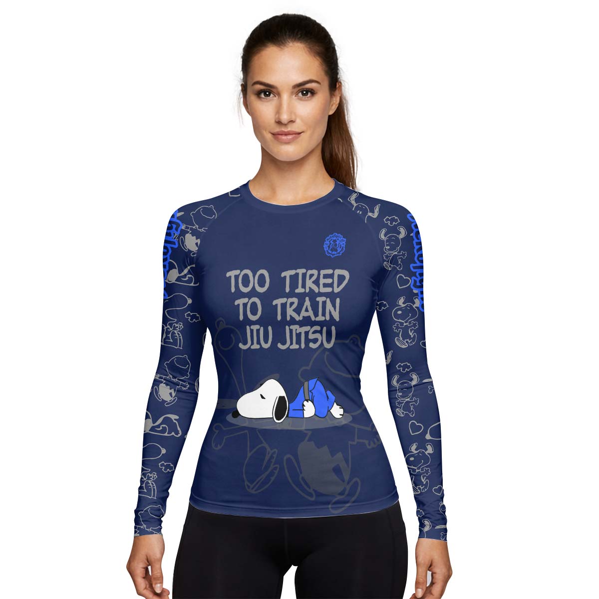 Too Tired Too Train Grey Rash Guard