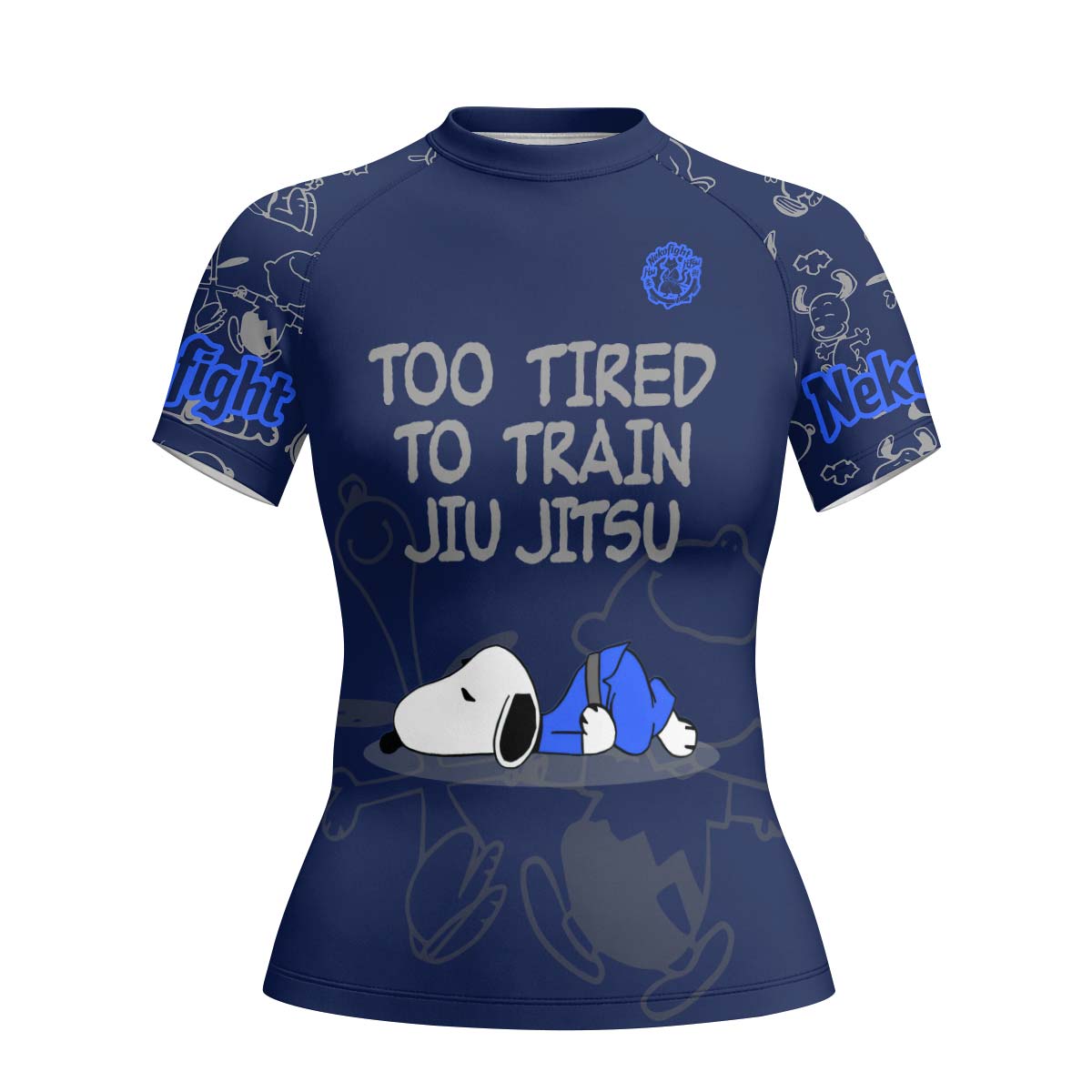 Too Tired Too Train Grey Rash Guard