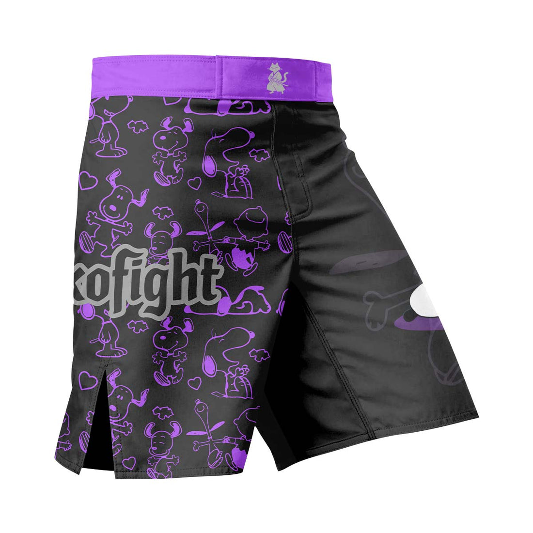 Too Tired Too Train Purple Fight Shorts
