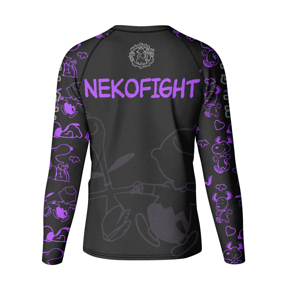 Too Tired Too Train Purple Kid Rash Guard
