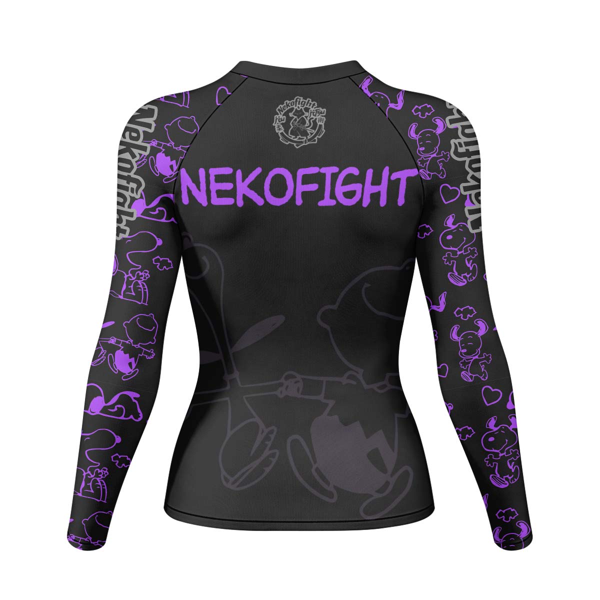 Too Tired Too Train Purple Rash Guard
