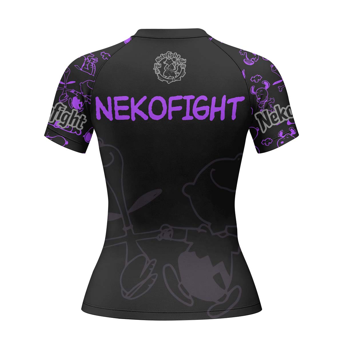 Too Tired Too Train Purple Rash Guard