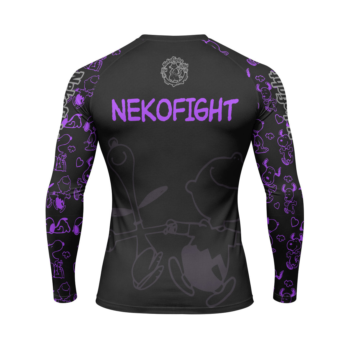 Too Tired Too Train Purple Rash Guard