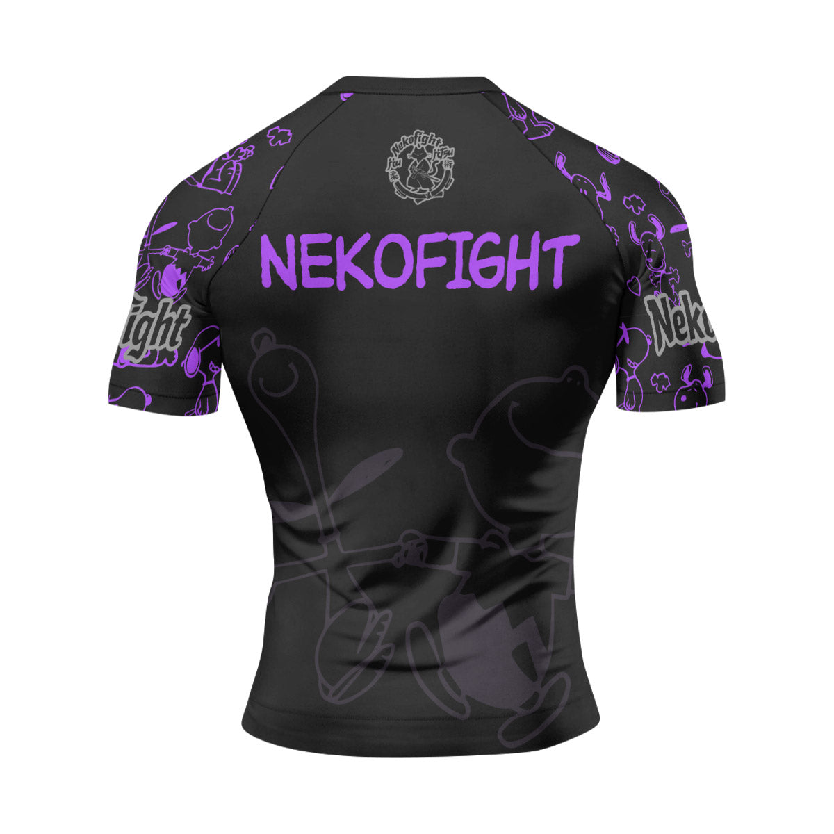 Too Tired Too Train Purple Rash Guard