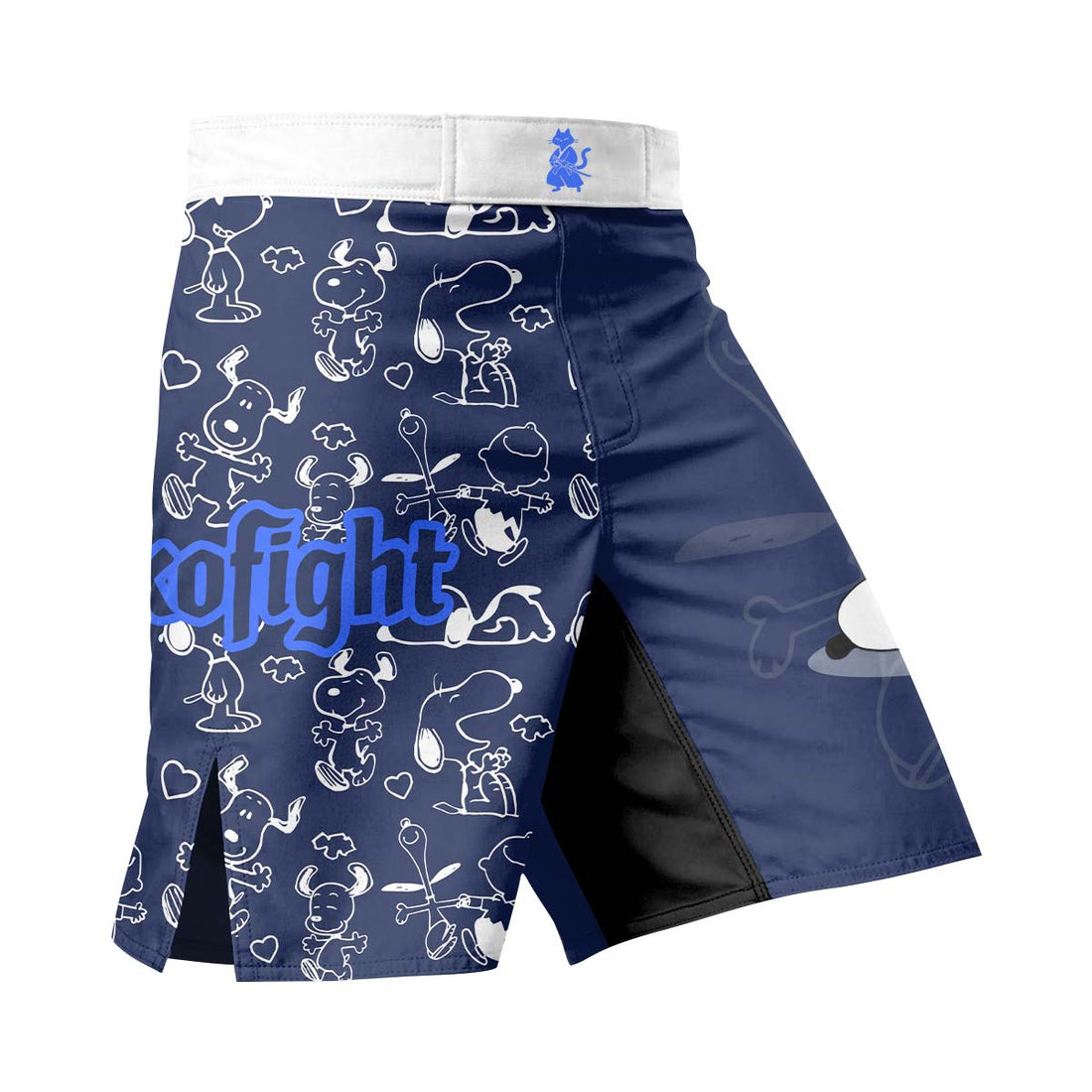 Too Tired Too Train White Fight Shorts