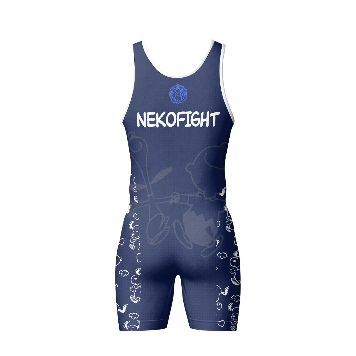 Too Tired Too Train White Wrestling Singlet