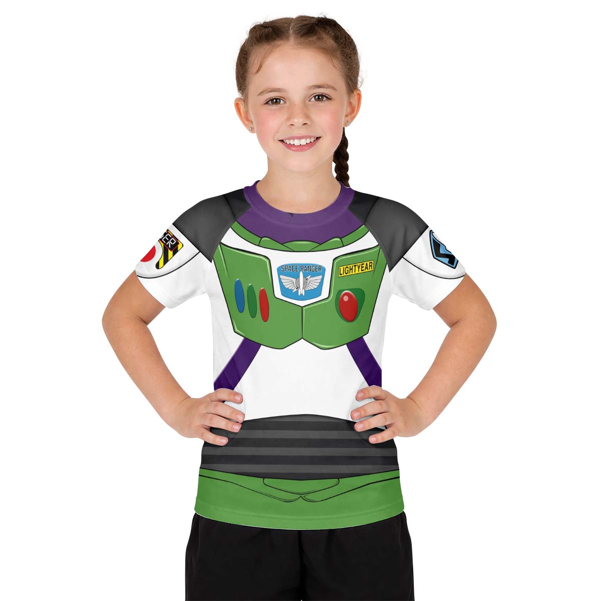 Toy Story Buzz Lightyear Cosplay Kid Rash Guard
